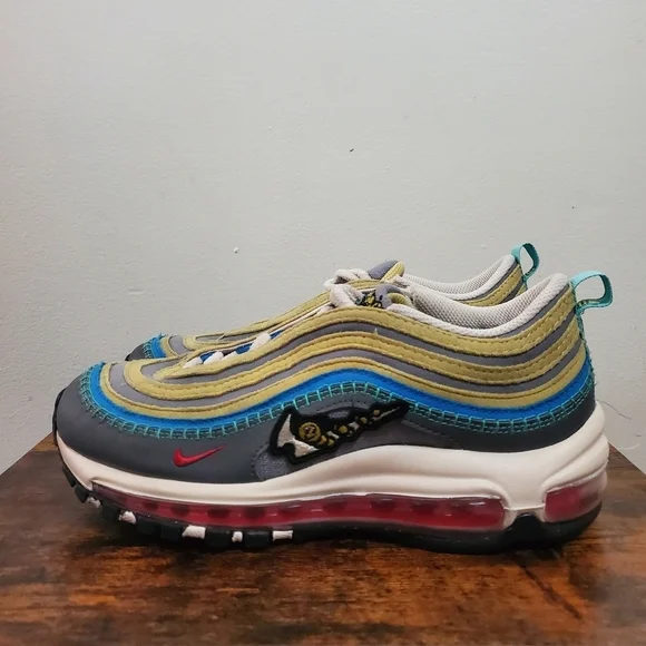 Nike Air Max 97 Air Sprung Iron Grey Size 5.5 Youth - Picture 8 of 13